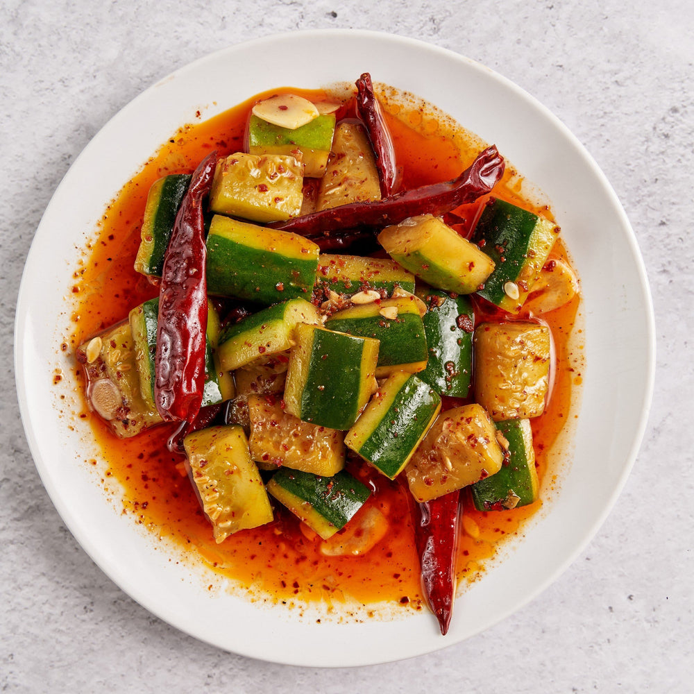 🏆  Spicy Smashed Cucumbers 🍃🌶