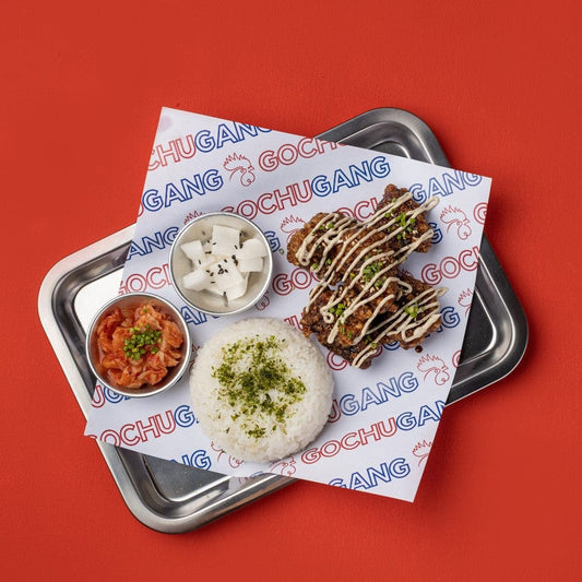 Korean Chicken Rice Plate